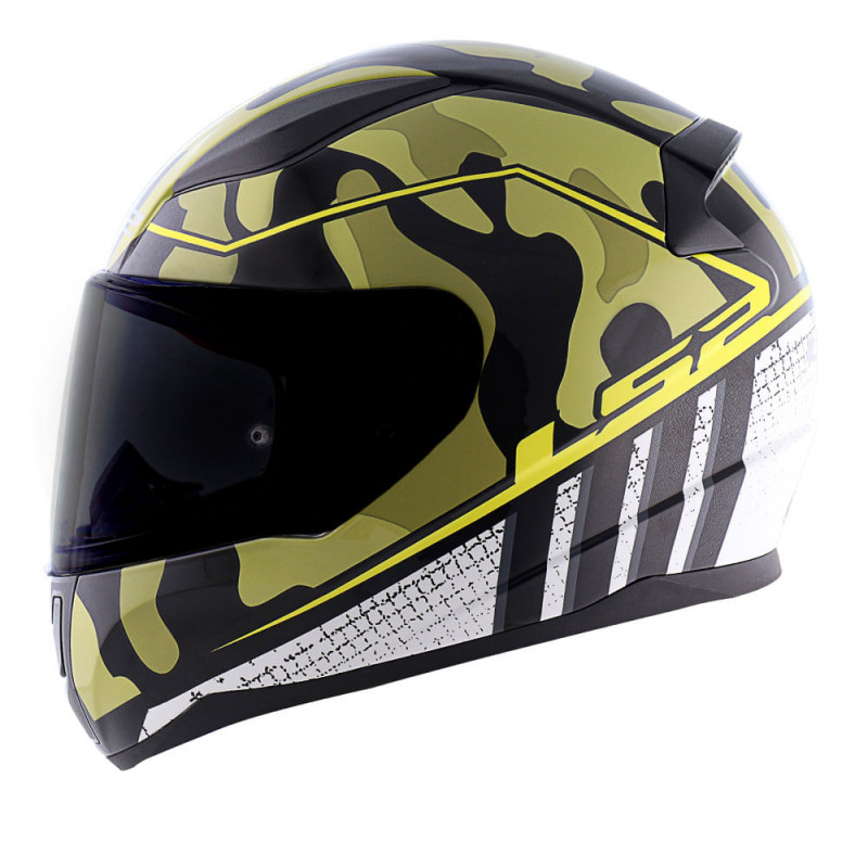 Capacete LS2 FF353 Bravado Preto Camuflado Amarelo