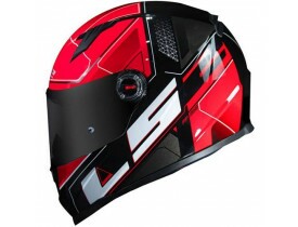 Capacete LS2 FF358 Ultra Black Red
