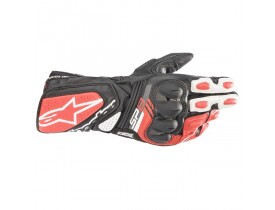 Luva Alpinestars SP8 V3 Preto Branco e Vermelho