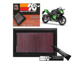 Filtro de Ar K&N Ninja 250/300/ Z300 Seminovo