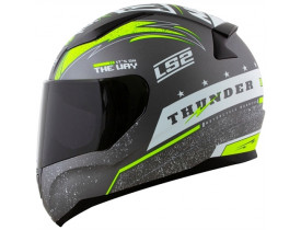 Capacete LS2 FF353 Rapid Thunder Gray/White/Yellow