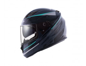 Capacete LS2 FF320 Stream Ixel Cinza/Preto/Prata 