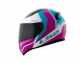 Capacete LS2 FF353 Candie Branco/Rosa/Azul