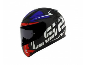 Capacete LS2 FF353 Cromo Matte Preto/Vermelho/Azul