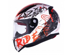 Capacete LS2 FF353 Naughty Branco e Vermelho