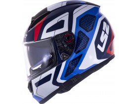 Capacete LS2 FF397 Vector Evo Interceptor Azul/Vermelho