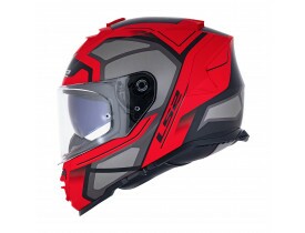 Capacete LS2 Storm FF800 Faster Matte Vermelho/Titanium