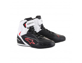 Tênis Alpinestars Faster 3 Drystar Preto Branco e Vermelho