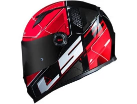 Capacete LS2 FF358 Ultra Black Red