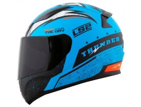 Capacete LS2 FF353 Rapid Thunder Matte Azul/Preto Fosco