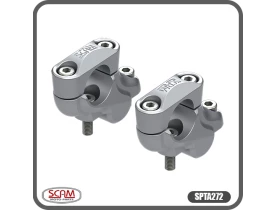 Riser Fixo Scam Adaptador ded Guidão 32 Prata