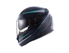 Capacete LS2 FF320 Stream Ixel Cinza/Preto/Prata 