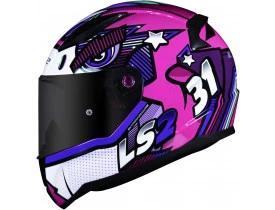 Capacete LS2 FF353 Khan Fúcsia
