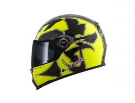 Capacete LS2 FF358 Warrior Preto/Amarelo