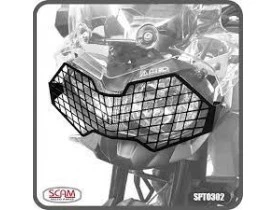 Protetor Farol Aço Carbono Scam Tiger 800 / 1200 Explorer